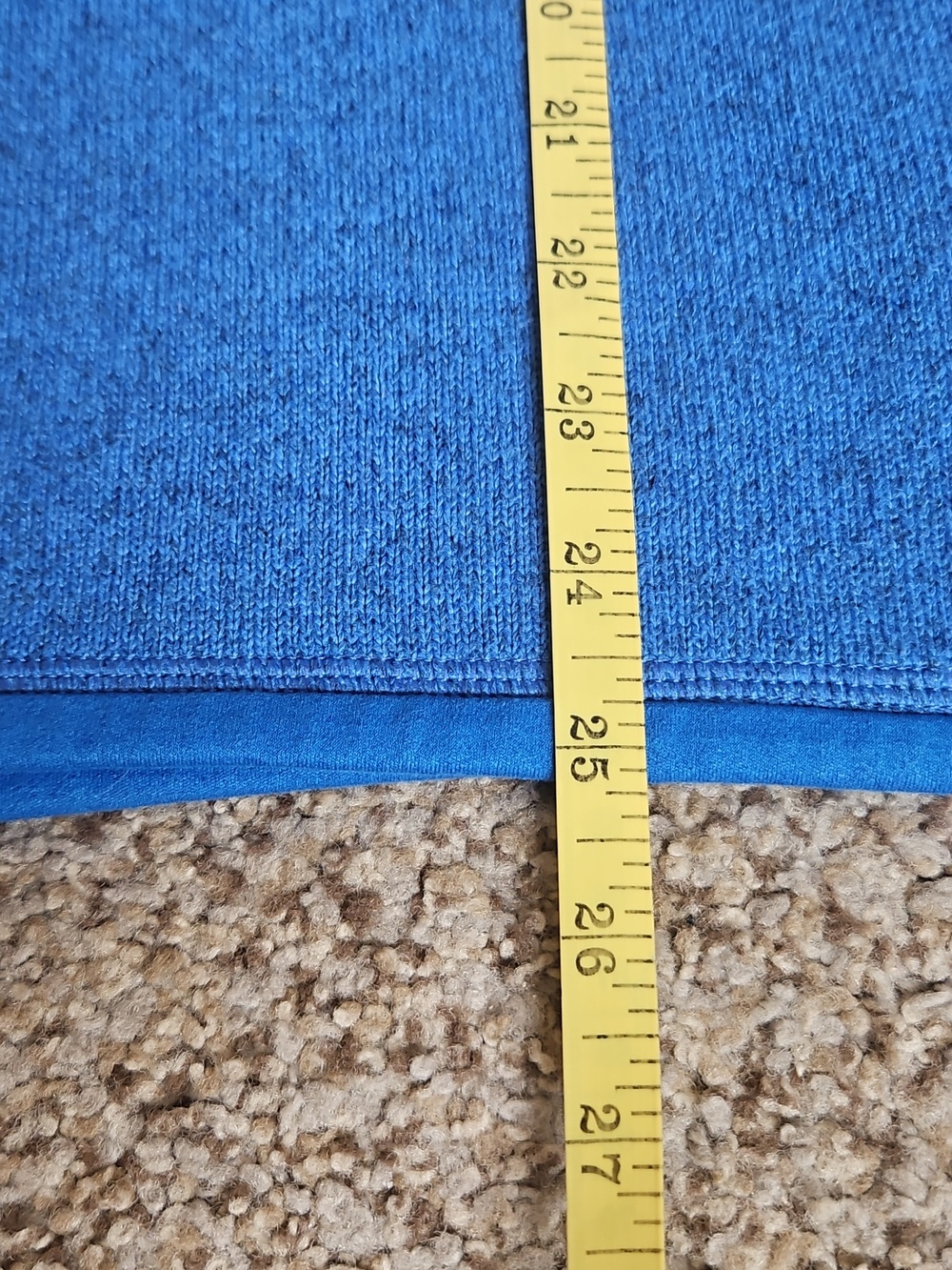 Patagonia Woman's Blue Quarter-Zip Fleece Pullover - Picture 7 of 8